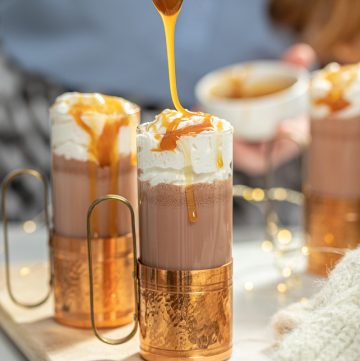 Boozy Caramel Hot Chocolate