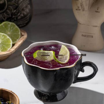 Halloween Cocktail: Witch's Brew Tea and Mezcal Cocktail
