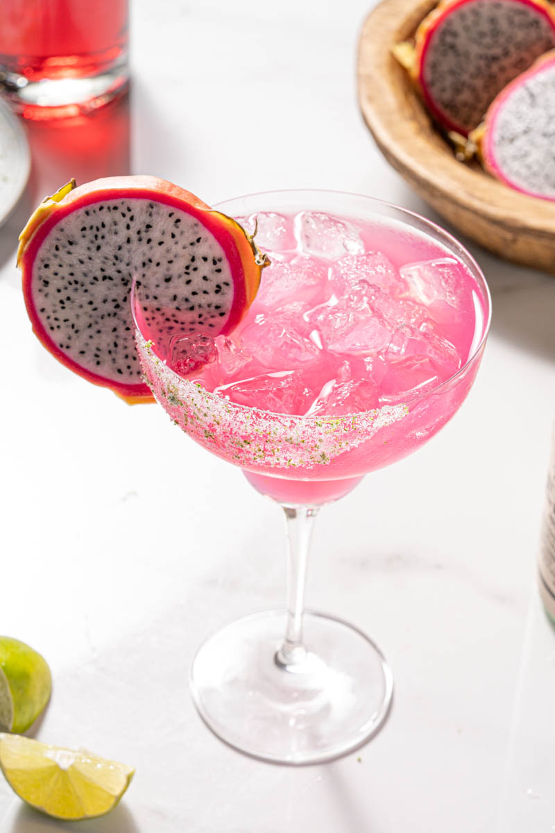 The Boozy Ginger - Dragon Fruit Mezcal Margarita