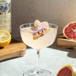 The French Blonde Cocktail with Gin Lillet Elderflower and Grapefruit