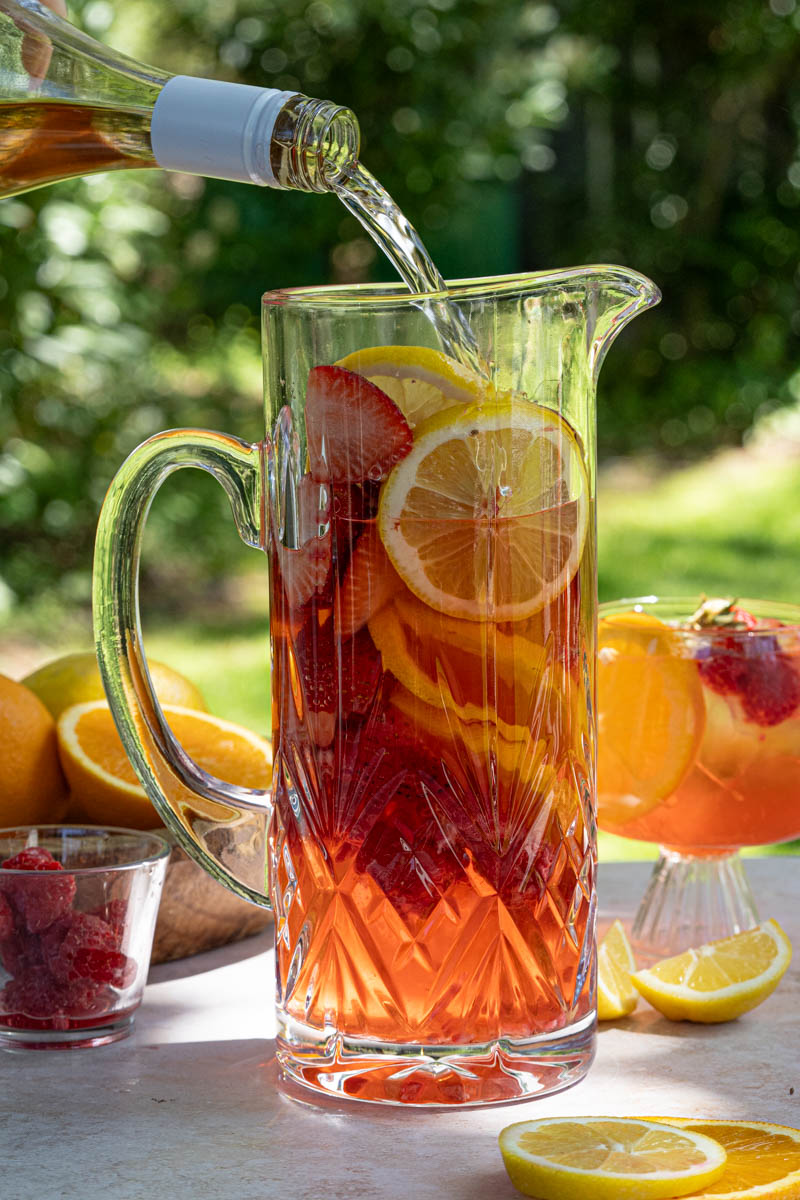 The Boozy Ginger Cocktail Blog Aperol Rosé Sangria