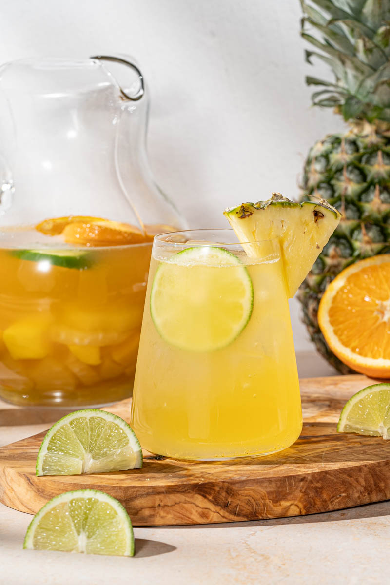 Boozy Ginger Cocktail Blog Tropical Sangria