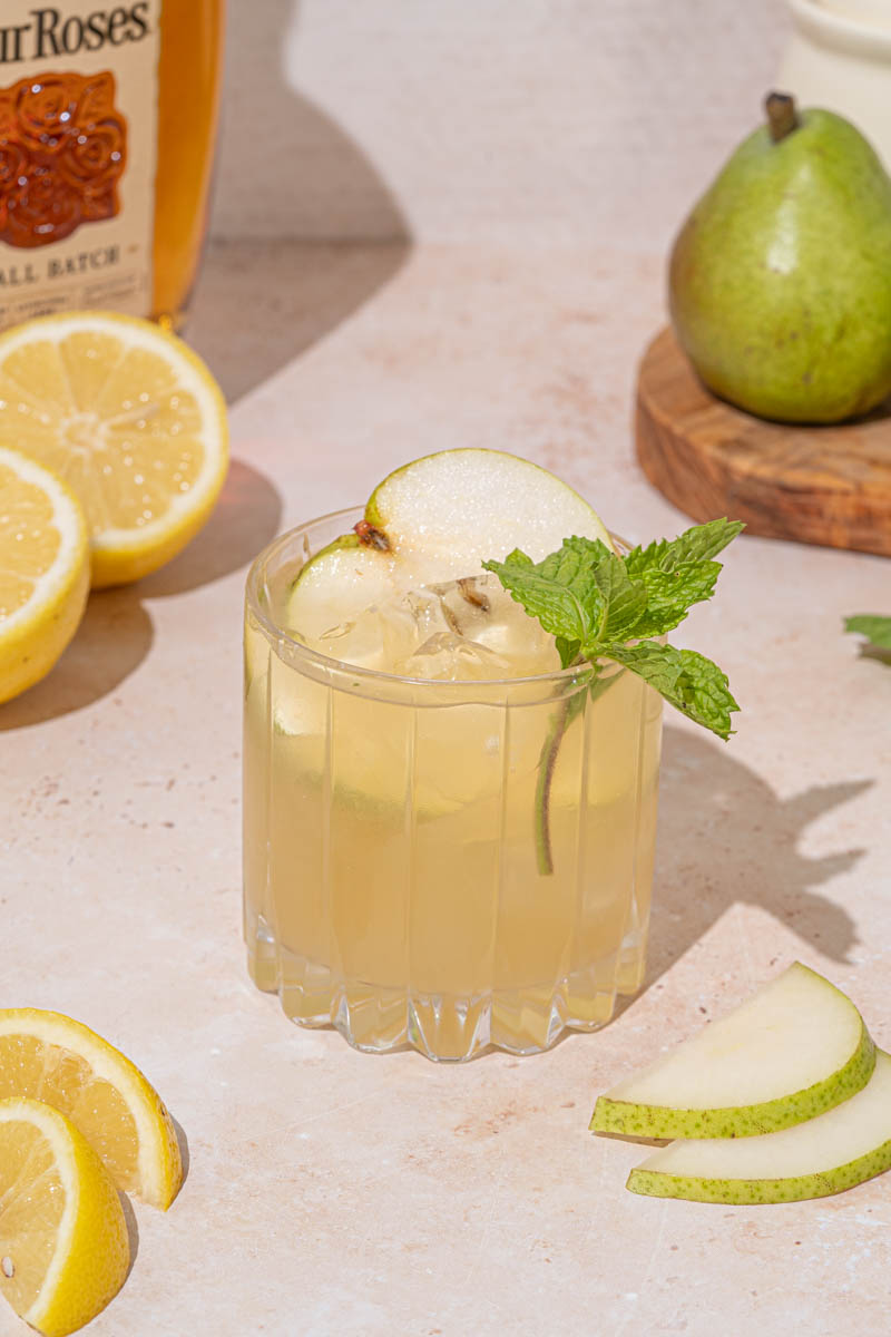 Pear and Honey Bourbon Smash
