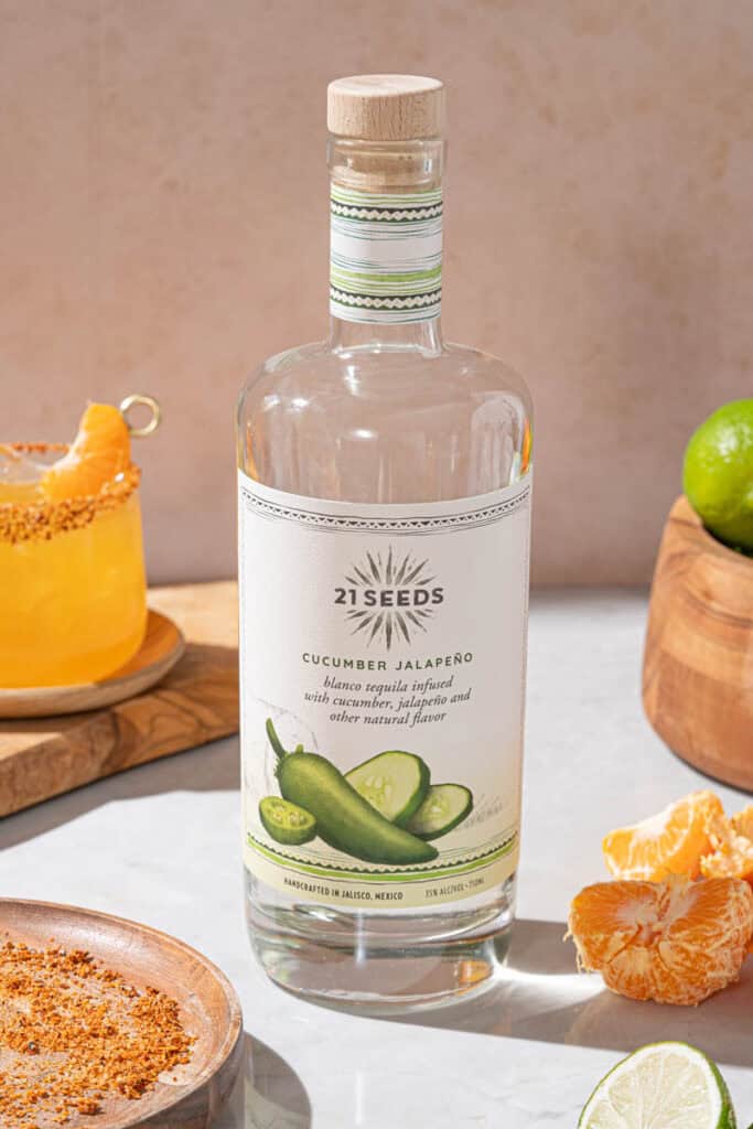 The Boozy Ginger Cocktail Blog - Spicy Clementine Jalapeño Margarita