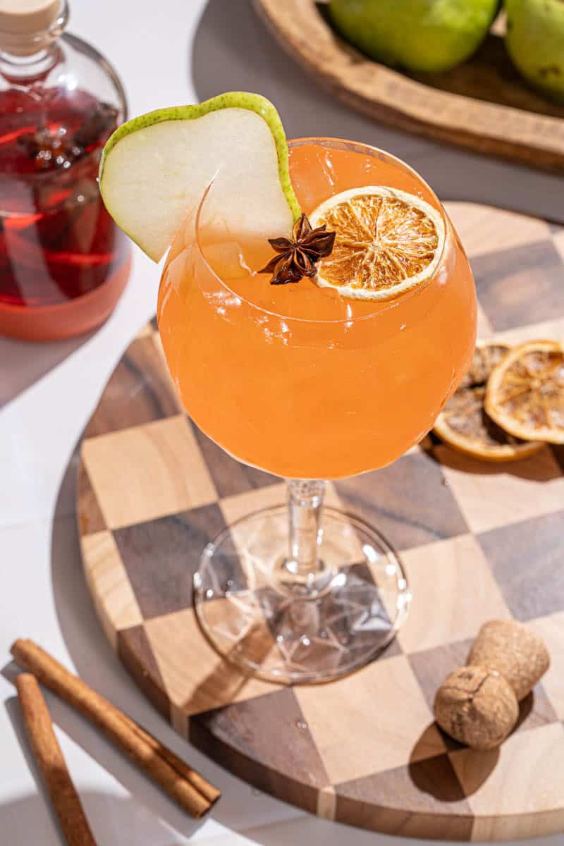 Spiced Pear Aperol Spritz