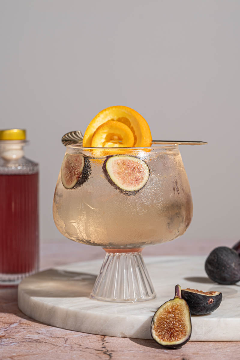 Vanilla Fig & Elderflower Spritz - The Boozy Ginger