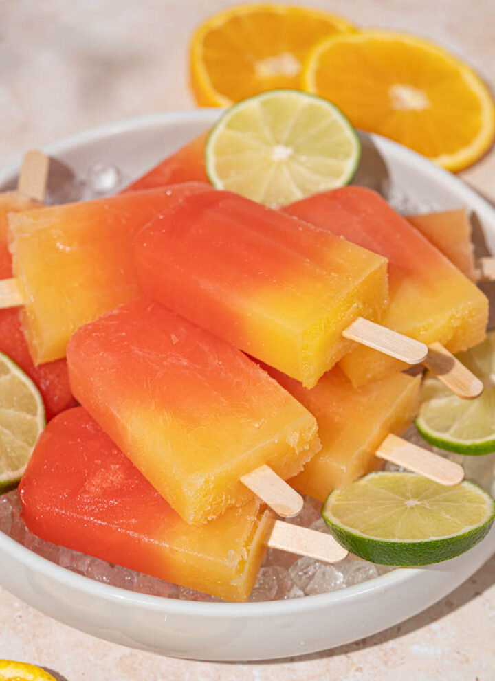 Tequila Sunrise Popsicles