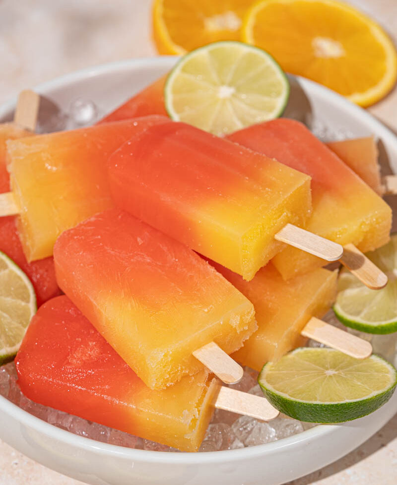 Tequila Sunrise Popsicles