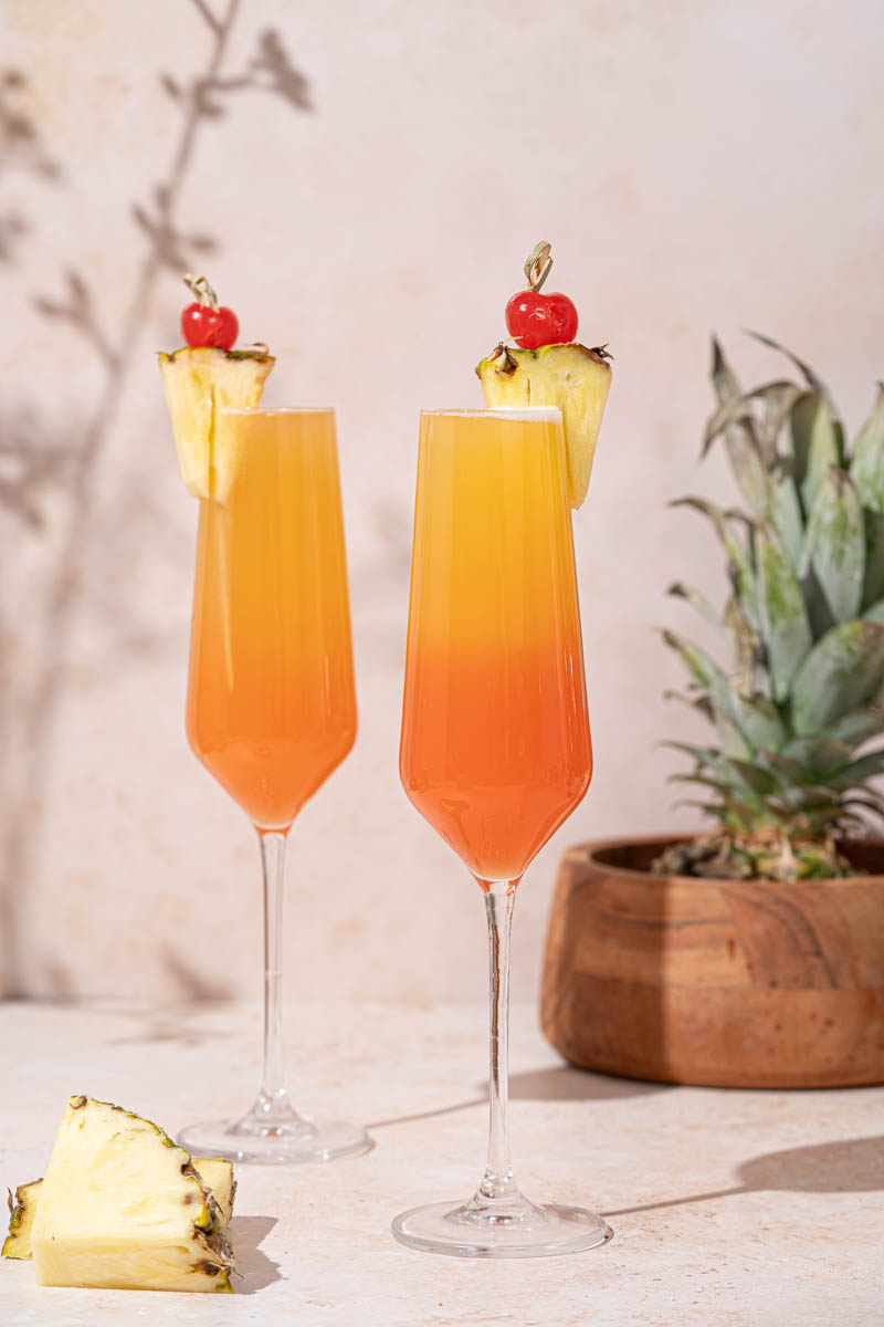 pineapple Coconut Sunrise Mimosa