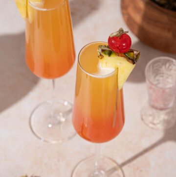 Pineapple Coconut Sunrise Mimosa