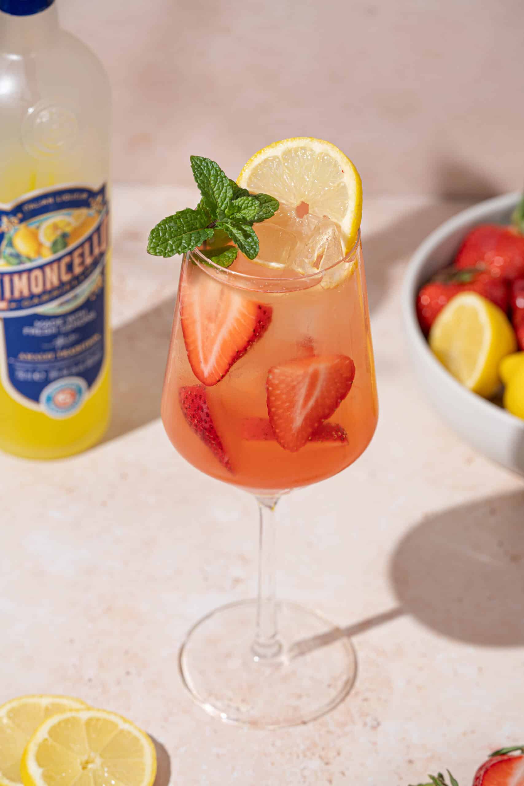 Strawberry Limoncello Spritz