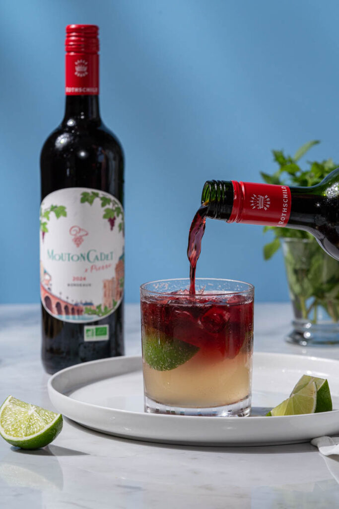 Bordeaux Mule Wine Pour