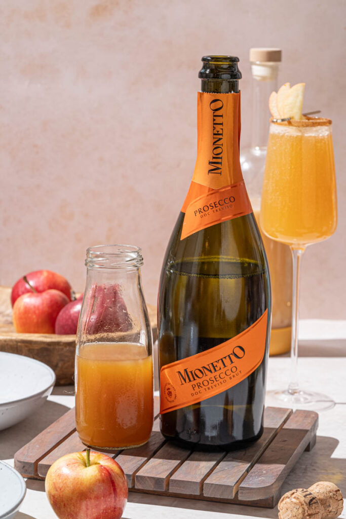 Apple cider and prosecco