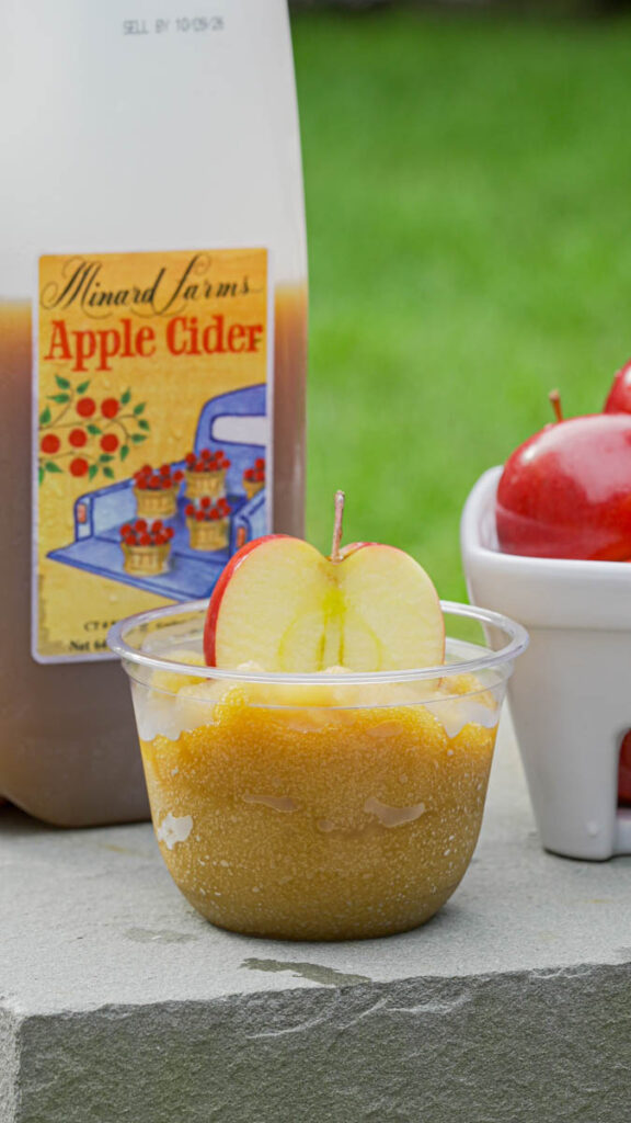 frozen apple cider and rum