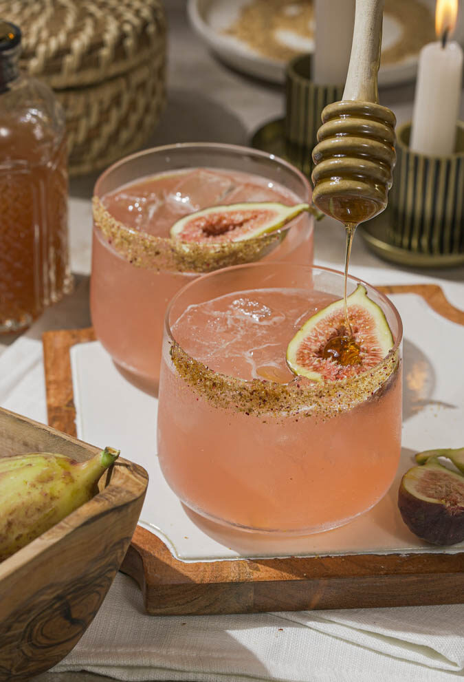 Fig Syrup and Fig Honey Margarita