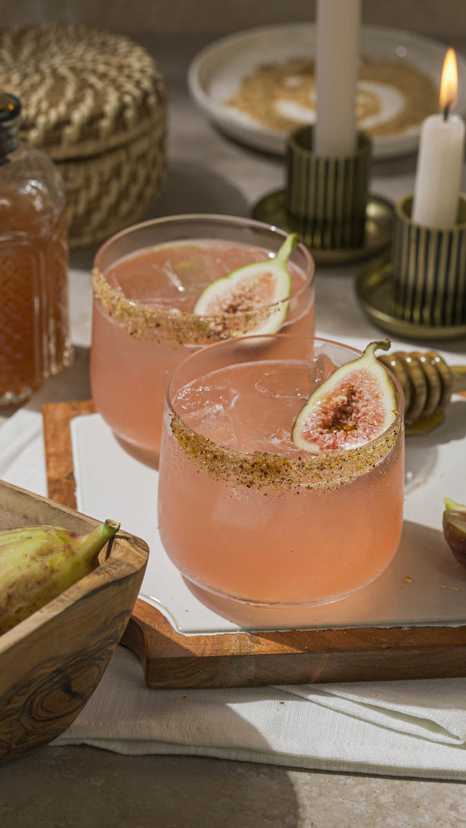 Fig Syrup and Fig Honey Margarita