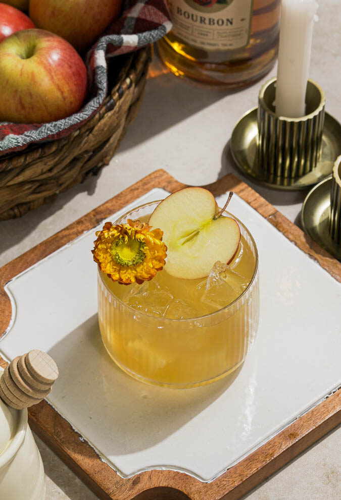 Apple Honey Bourbon Smash