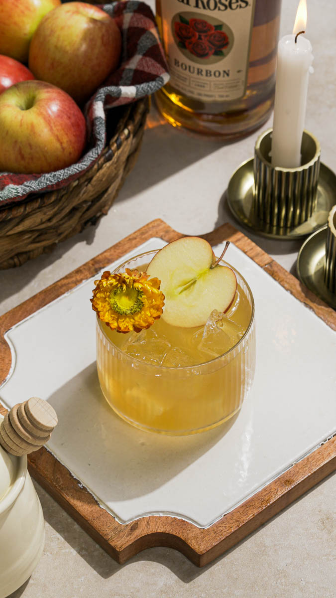 Apple Honey Bourbon Smash