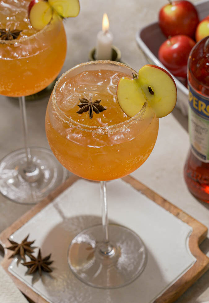 Autumn Apple Cider Aperol Spritz