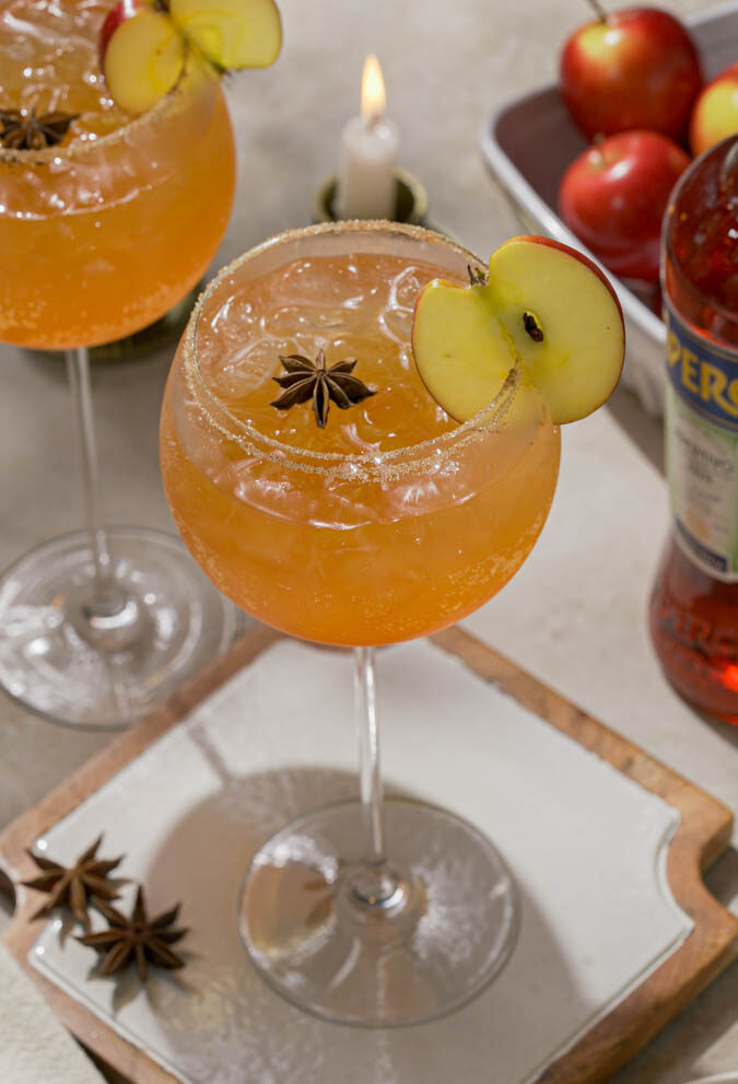 Autumn Apple Cider Aperol Spritz