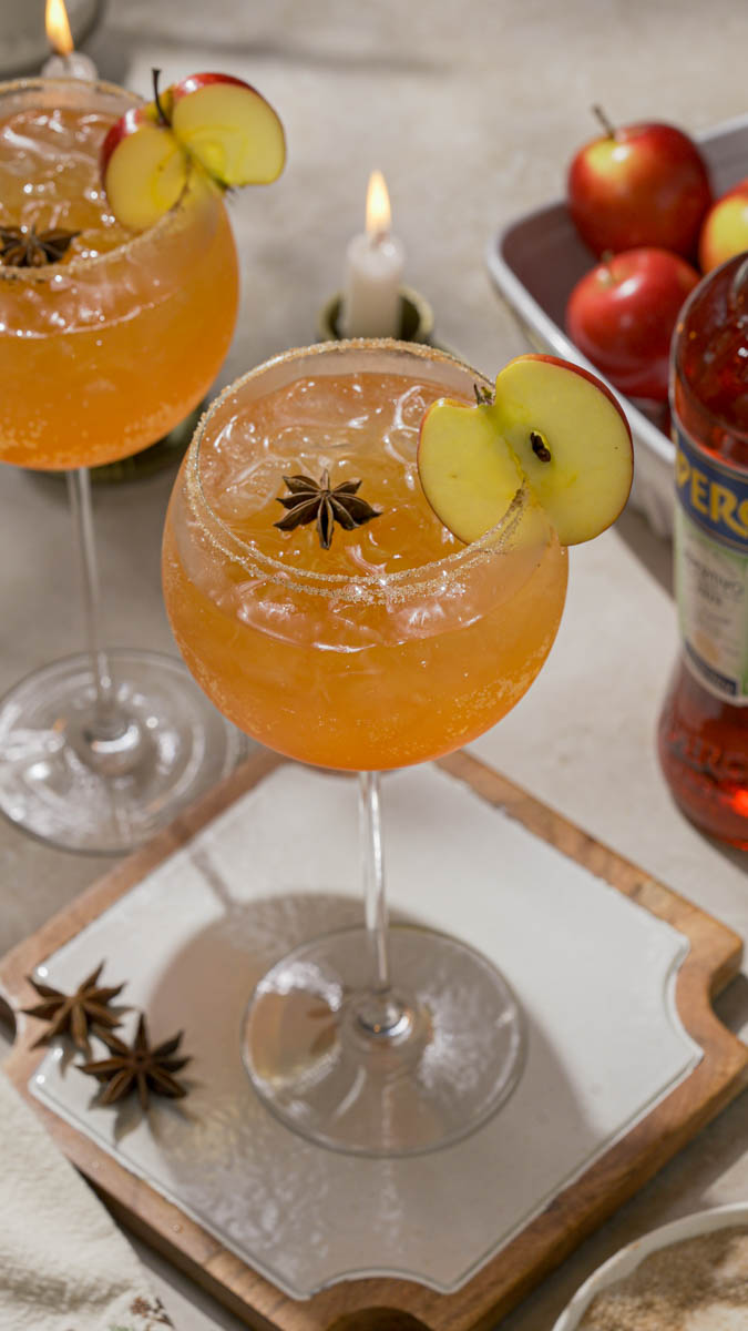 Autumn Apple Cider Aperol Spritz