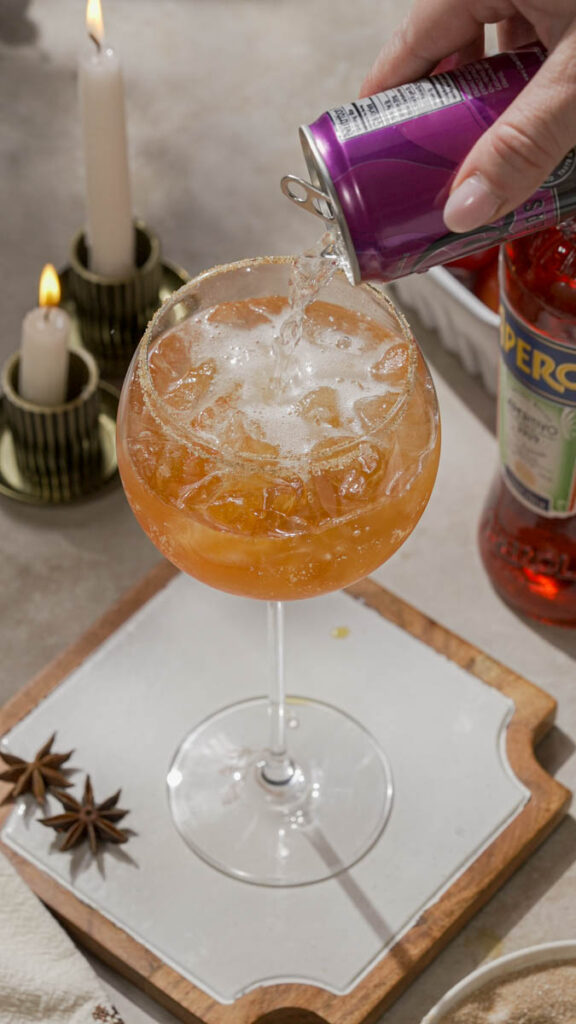 Autumn Apple Cider Aperol Spritz Ginger Beer