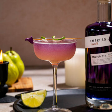 Layered Empress Gin Cocktail