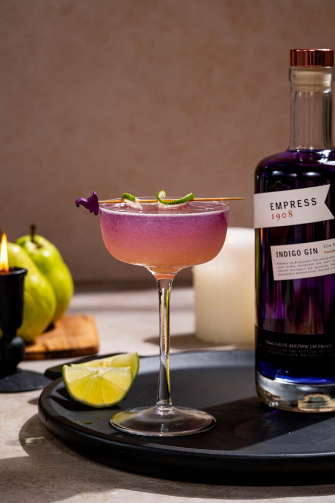 Layered Empress Gin Cocktail