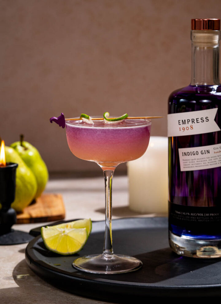 Layered Empress Gin Cocktail
