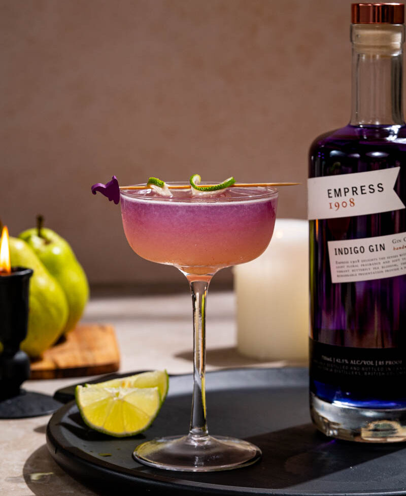 Layered Empress Gin Cocktail