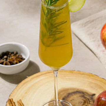 The Boozy Ginger Apple Cider Bourbon Cocktail