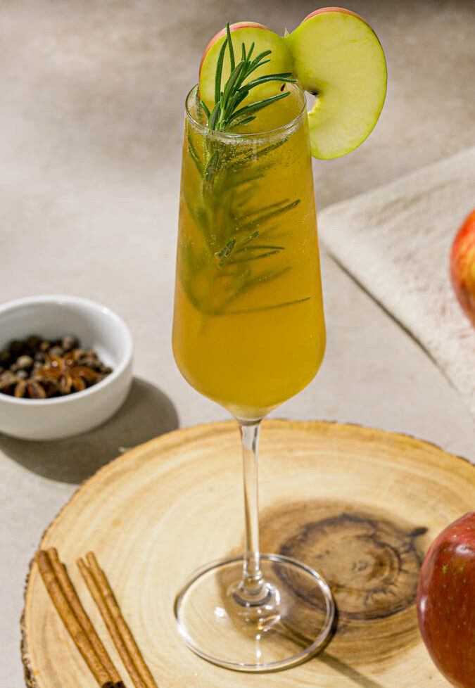 The Boozy Ginger Apple Cider Bourbon Cocktail