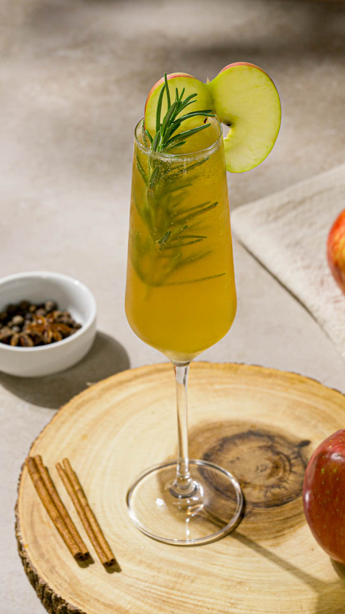 The Boozy Ginger Apple Cider Bourbon Cocktail